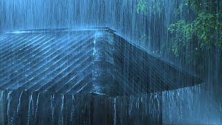 🔴 Heavy Rain on a Metal Roof to Sleep Instantly Rain Sounds amp Thunderstorm for Sleeping at Night [upl. by Aric]