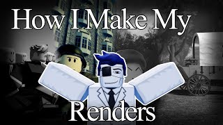 How I Make My Renders  Roblox Studio Tutorial [upl. by Nodlew]