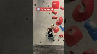 Black traverse route and then dyno 😅😂 static boulderinggym climbing fitnessjourney [upl. by Ahsiyn]