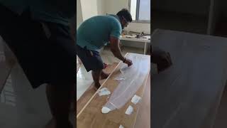 How to install fluted acrylic sheetsFluted acrylic sheet कैसे लगाए हैं आसानी से👍😊interiordesign🔥 [upl. by Nai]