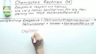 Chemisches Rechnen 18  Chemie  Allgemeine und anorganische Chemie [upl. by Joeann]