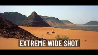 Extreme Wide Shot Extreme Long Shot  Lawrence of Arabia 1962  Camera shot angle movement [upl. by Ainegul]