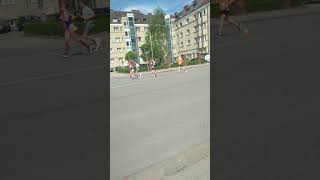 27 celsius Linz 🏃 Marathon in Austria shortsrunningsportcitylinz [upl. by Anehta]