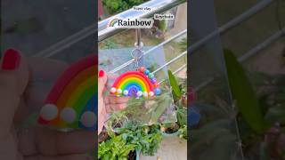 Diy satisfying Rainbow 🌈clay art for worlds Teacher’s day satisfying shorts shorts satisfying [upl. by Adrell299]