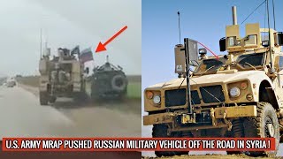 AFTER SENDING RUSSIAN SOLDIERS TO HOSPITAL IN FIST FIGHT US ARMY PUSHES RUSSIAN VEHICLE OFF ROAD [upl. by Hoenack820]