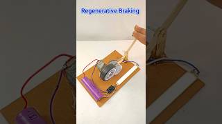 Braking Power Generation • Dc Motor  shorts dcmotor tech motor dcmotorproject [upl. by Ainel]