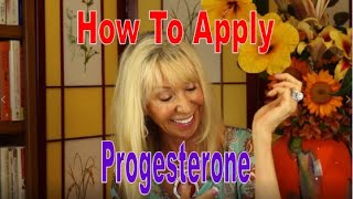 How to Apply Progesterone Creme [upl. by Lemuel433]