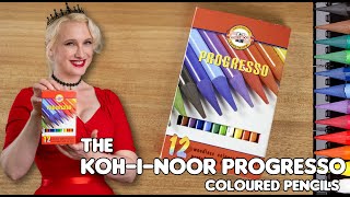 Reviewing The KohINoor Progresso Woodless Coloured Pencils  Better than Regular [upl. by Kappenne]