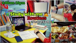 📚My study Routine near exam📚  Study with me 🙇  Girls study motivation👩‍🦰  study motivation [upl. by Laup658]