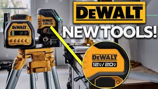 New Tools From DeWalt 12V20V Green Cross Line Laser Review [upl. by Hilaire]