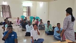 Yoga and breathing exercise for Police officials [upl. by Farleigh648]