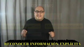 reconocer información explícita comipems 2016 [upl. by Micah653]