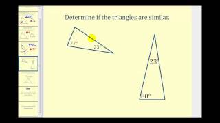 Similar Triangles Using AngleAngle [upl. by Em476]