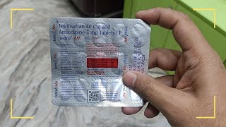 Telmisartan 40 mg and Amlodipine 5 mg Tablets IP Uses In Hindi  Telma AM Tablet Uses [upl. by Ynehteb]