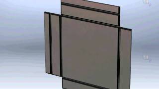 Alucobond Paneel with SolidWorks  wwwpsmetalltechnikch [upl. by Malissa220]