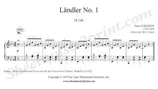 Schubert  Ländler No 1 D 145 [upl. by Arlo]