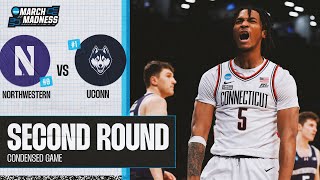 UConn vs Northwestern  Second Round NCAA tournament extended highlights [upl. by Sissy353]