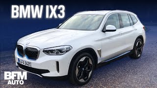 Essai  Au volant du iX3 le premier SUV électrique de BMW [upl. by Nyliak]