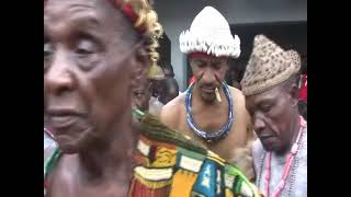 Libation to Obasi during Royal Mkpani visit to Ekori Community [upl. by Enellek]