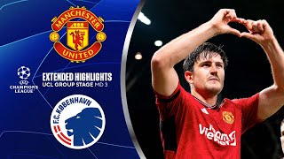 Man United vs Copenhagen Extended Highlights  UCL Group Stage MD 3  CBS Sports Golazo [upl. by Theressa821]