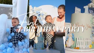 MY SON FIRST BIRTHDAY WEEKLY VLOG  Shalom Blac [upl. by Rhines]