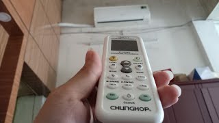 Review điều khiển điều hòa đa năng chunghop k1028e 1000 in 1 [upl. by Atsirak]