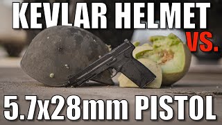 57x28mm Pistol vs Kevlar Helmet [upl. by Wright]