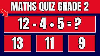 Challenge Your Math Skills Hard Grade 2 Maths Quiz [upl. by Tserof]