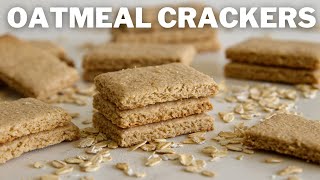 Healthy Oatmeal Crackers Recipe [upl. by Sheila942]