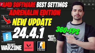 AMD Adrenalin Edition New update 2441 2024 FOR Best Setting Gaming [upl. by Yedoc]