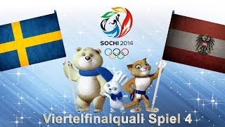 Olympia 2014 Sotchi 022  Schweden  Österreich VF Qualifikation 4 [upl. by Vanya226]