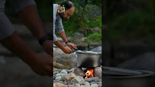 forest style chicken curry 😋 trending food foodie chicken reels viralvideo forest youtube [upl. by Nodnar]