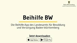 Beihilfe BW die BeihilfeApp des LBV [upl. by Ries]