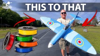 Turning Plastic Into A Flying Airplane  Eclipson Spitfire [upl. by Olney907]