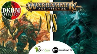 Age of Sigmar Nighthaunt VS Ogor Mawtribes  2000 Pts [upl. by Rog]