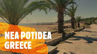 Nea Potidea beachPotidea canalKassandraGreece [upl. by Aniratak]