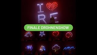 Recklinghausen leuchtet 2024 finale Drohnenshow am Rathaus vom 10112024 [upl. by Giltzow493]