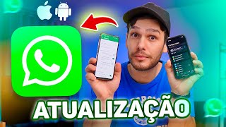 SAIU NOVA ATUALIZAÇÃO do WhatsApp para iPhone e Android [upl. by Lalat]