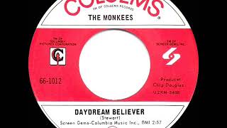 1967 HITS ARCHIVE Daydream Believer  Monkees a 1 recordhit mono 45 single mix [upl. by Yle]