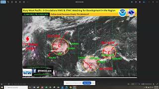 Two storms forming one in the FSM the other in the Marshall Islands [upl. by Naujahs]