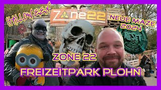 Freizeitpark Plohn Zone22 mit neuer Halloween Maze 2024 RESET  theme park vlogs [upl. by Joses]