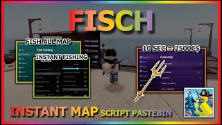 FISCH Script Pastebin 2024 AUTO FARM  INSTANT ALL MAP  INSTANT FISHING  TREASURE BEST TOP🏴‍☠️ [upl. by Yenal]