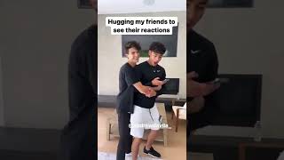 Hugging My Friends To See Their Reaction🥹 brentrivera shorts [upl. by Ajat]