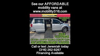 Wheelchairmobility van 2017 Dodge Caravan SXT 4894 111k Miles 24995 wFREE SHIPPING [upl. by Nuahsak]