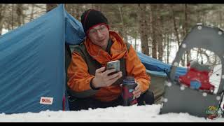 Algonquin Park Solo Winter Camping in the Western Uplands [upl. by Saw]