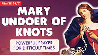 🔴 POWERFUL PRAYER for DIFFICULT TIMES 🙏 to MARY UNDOER of KNOTS  Prayer 247 [upl. by Notlem615]