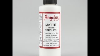 How to apply Angelus Matte Acrylic Finisher [upl. by Reynolds]