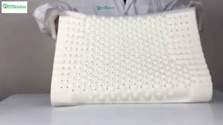 PurenLatex 60x40 Thailand Pure Natural Latex Pillow Remedial Neck Protect Vertebrae [upl. by Brandon]