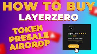 Layer Zero Presale Step by Step Layerzero Airdrop  new presale page is icolistxcom [upl. by Sybyl]