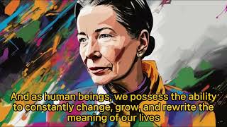 Simone de Beauvoir insight lecture philosophy [upl. by Almeda]